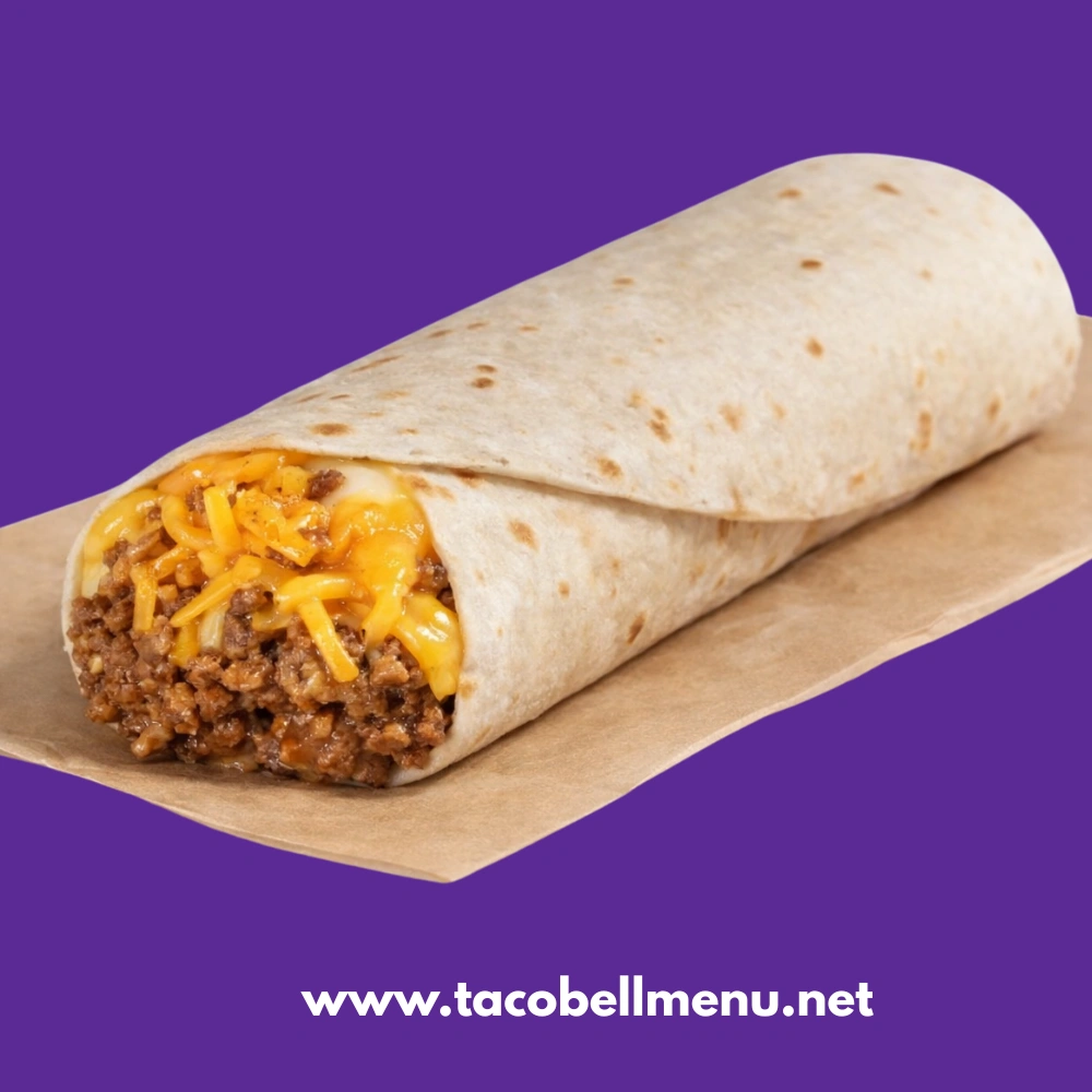 Cheesy Bean and Rice Burrito