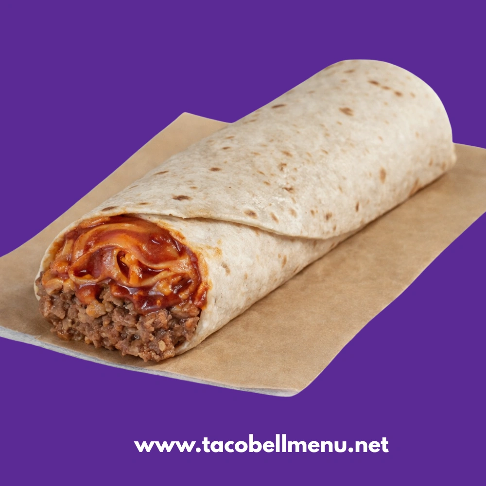 Cheesy Bean and Rice Burrito