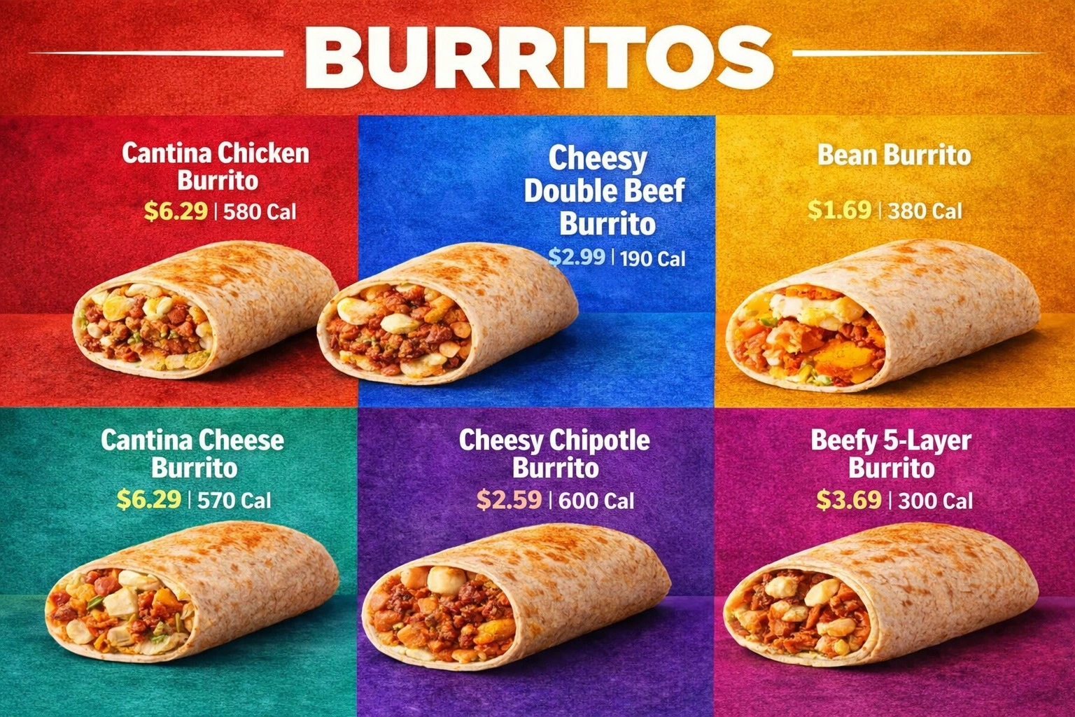 Taco Bell Burritos